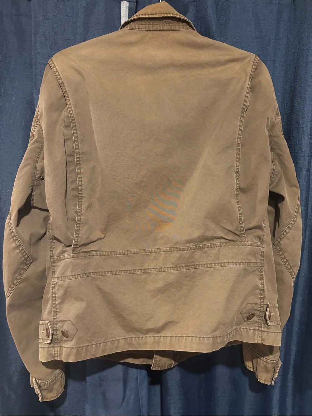 VTG Polo Ralph Lauren Heavy Canvas Harrington Jacket Brown Earth Tone
